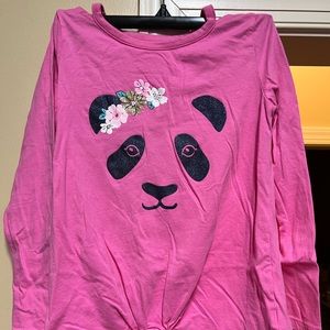 Carter’s Kids pink panda shirt girls size 10
